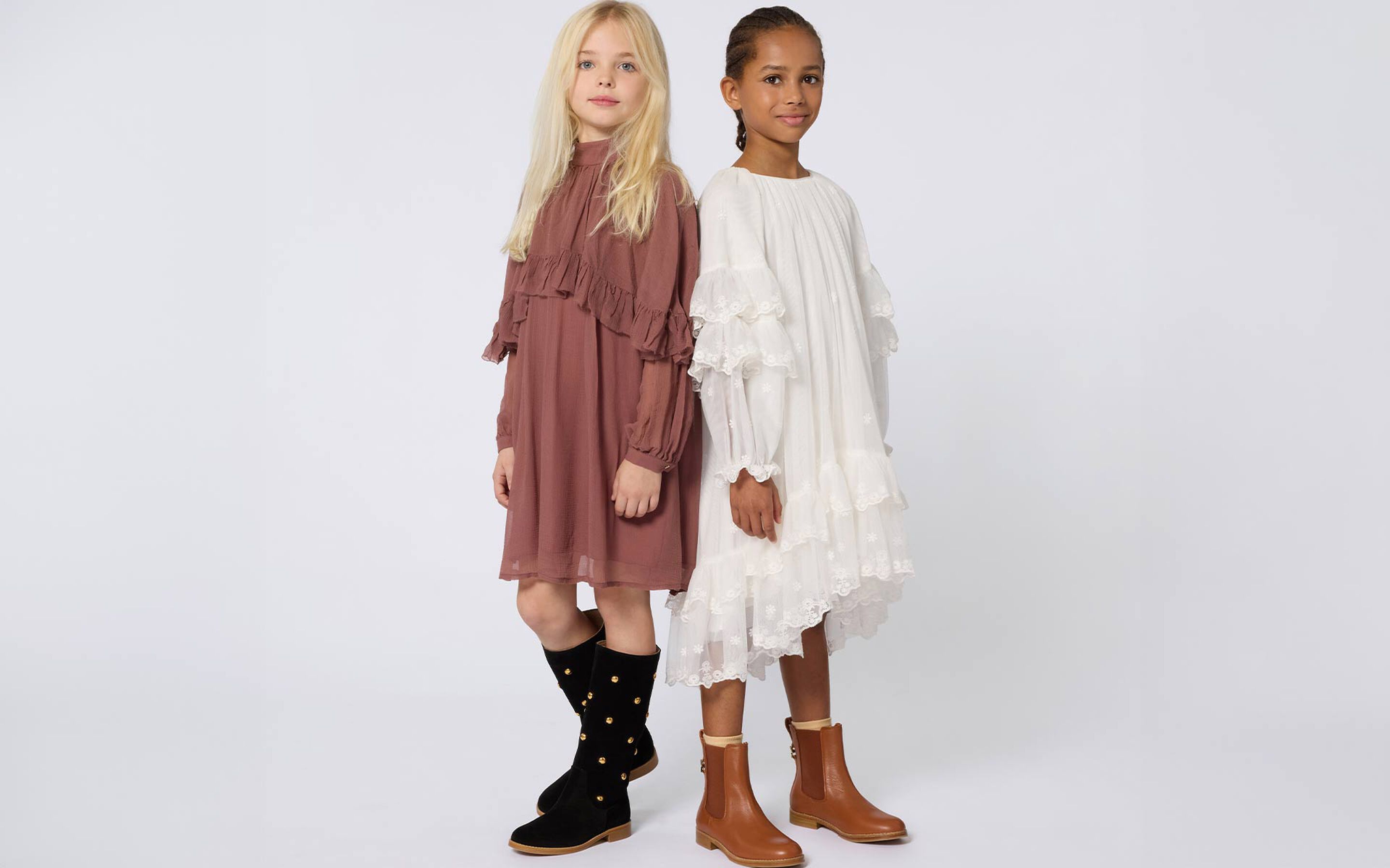 I vestiti e gli accessori per ragazze del marchio di lusso Chloé su Kids around