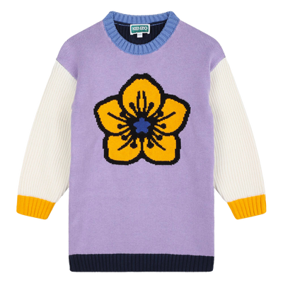 Multicolored Knitted Dress KENZO KIDS BAMBINA