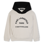 Felpa con cappuccio KARL LAGERFELD KIDS 
                    RAGAZZO
