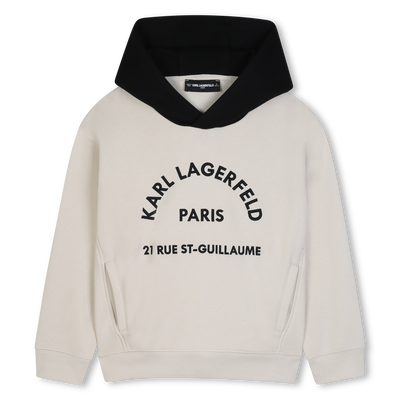 Felpa con cappuccio KARL LAGERFELD KIDS RAGAZZO