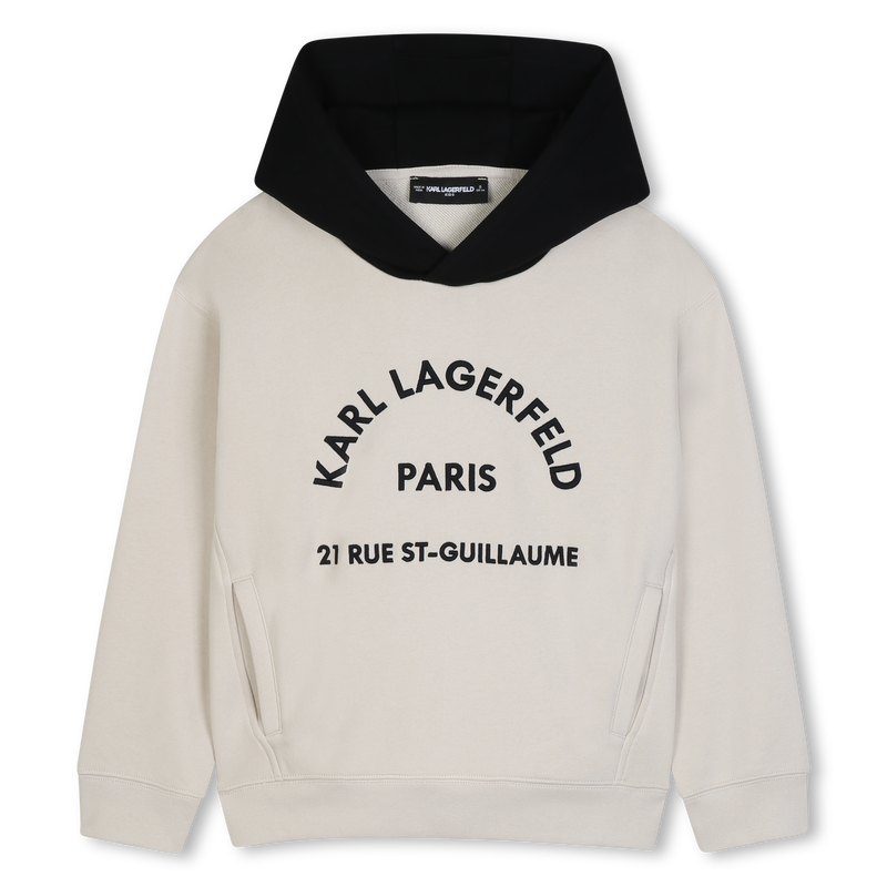 Felpa con cappuccio KARL LAGERFELD KIDS 
                        RAGAZZO