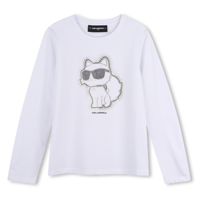 Maglietta a maniche lunghe KARL LAGERFELD KIDS BAMBINA