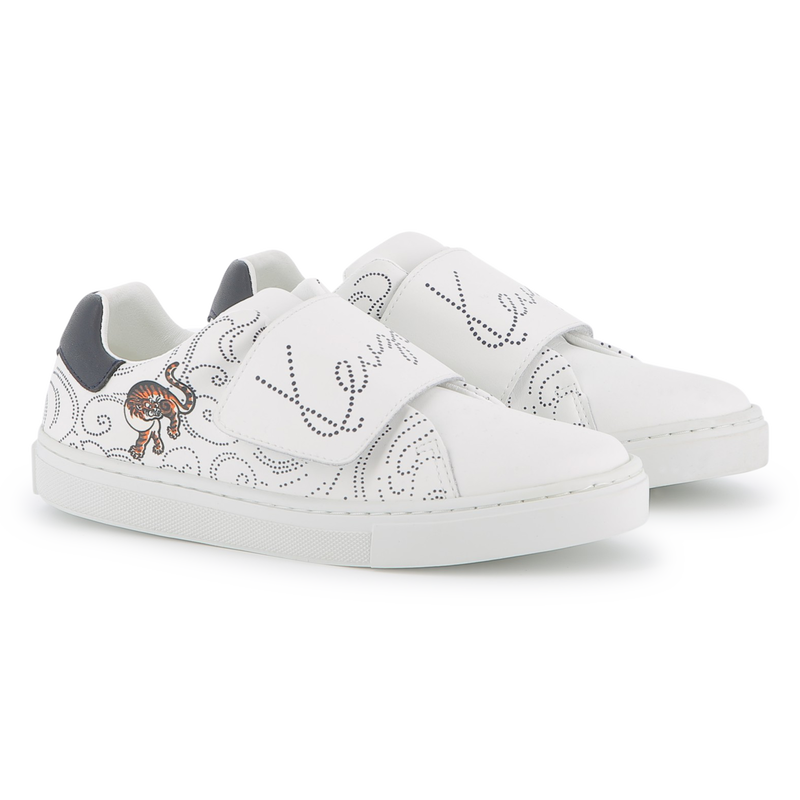 Scarpe da ginnastica in pelle bovina KENZO KIDS 
                        UNISEX