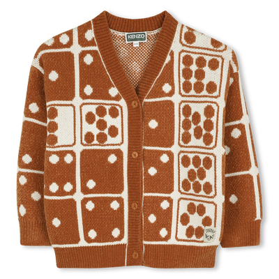 Cardigan in maglia KENZO KIDS BAMBINA