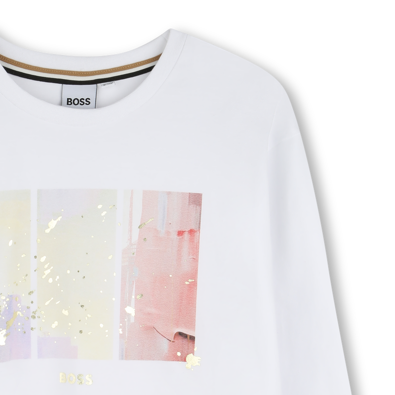 T-shirt a maniche lunghe BOSS 
                        BAMBINA