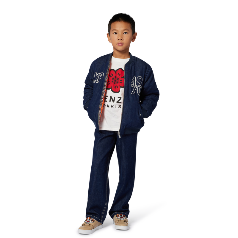 Scarpe da ginnastica in pelle bovina KENZO KIDS 
                        UNISEX