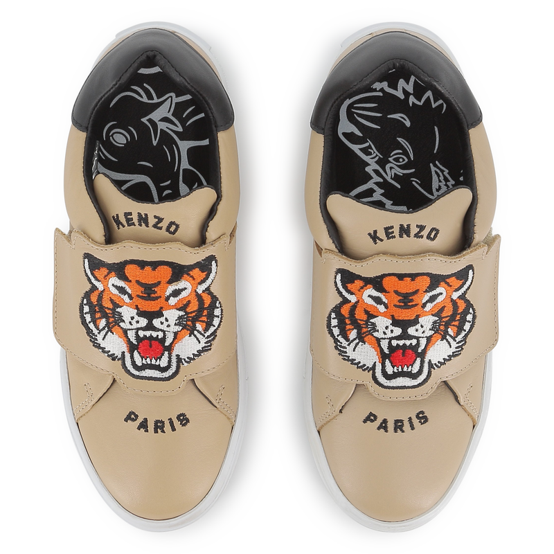 Scarpe da ginnastica in pelle bovina KENZO KIDS 
                        UNISEX