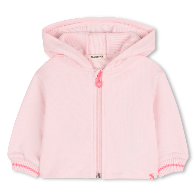 FELPA CON CAPPUCCIO E ZIP BILLIEBLUSH 
                        BAMBINA