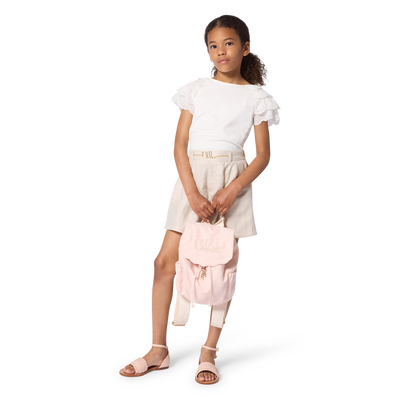 T-SHIRT CON MANICHE A PALLONCINO CHLOE BAMBINA