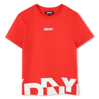 T-shirt ampia in cotone DKNY 
                    BAMBINO
