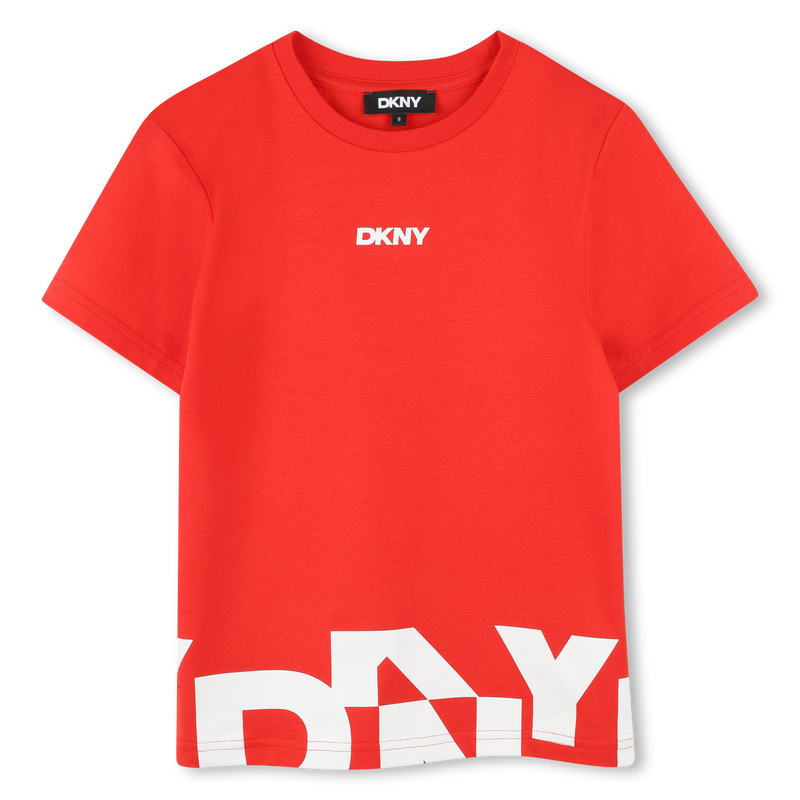 T-shirt ampia in cotone DKNY 
                        RAGAZZO