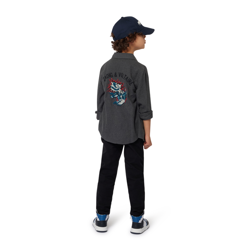 Long-Sleeved Embroidered Shirt ZADIG & VOLTAIRE 
                        RAGAZZO