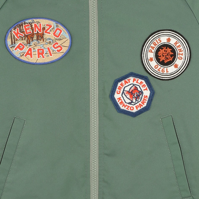 Giacca maniche raglan con zip KENZO KIDS 
                        UNISEX