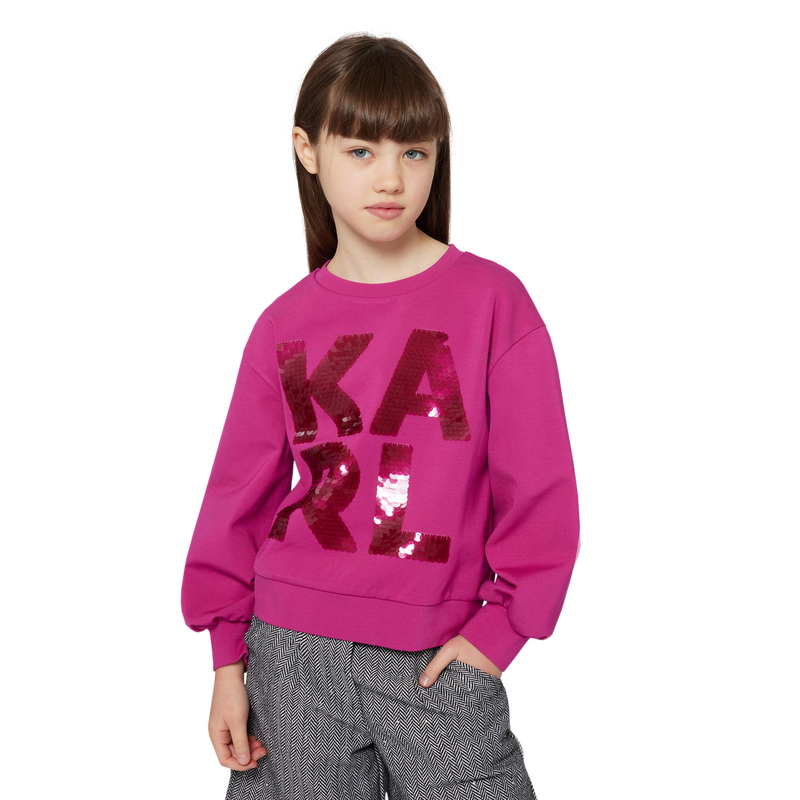 Long-sleeved sweatshirt KARL LAGERFELD KIDS 
                        BAMBINA