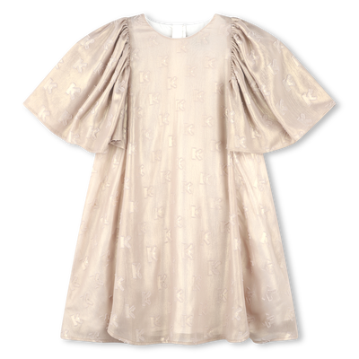 Vestito in jacquard lam&eacute; KENZO KIDS BAMBINA