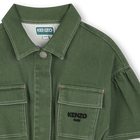 Abito sahariano in cotone KENZO KIDS 
                    BAMBINA