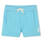 Shorts in felpa con inserti, BLU, hi-res