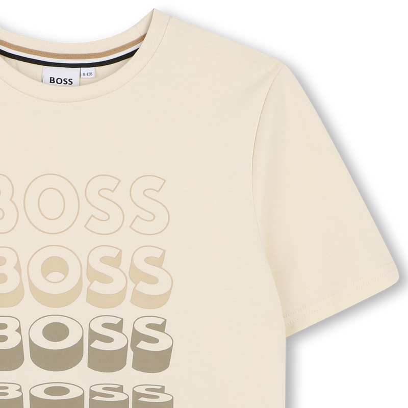 T-SHIRT A MANICHE CORTE BOSS 
                        RAGAZZO