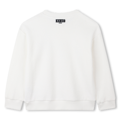 Felpa in pile dall'aspetto spugna KENZO KIDS RAGAZZO