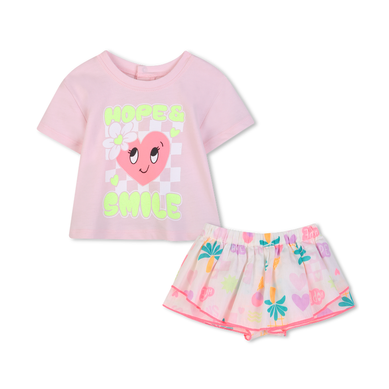 SET T-SHIRT + PANTALONCINI BILLIEBLUSH 
                        BAMBINA