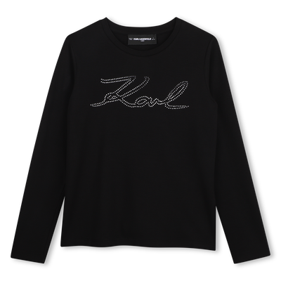 T-shirt a maniche lunghe KARL LAGERFELD KIDS BAMBINA