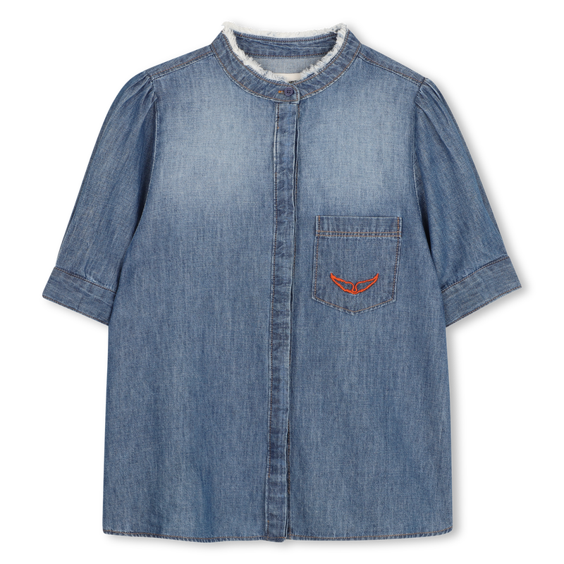 CAMICIA CON COLLETTO DA UFFICIALE ZADIG & VOLTAIRE 
                        BAMBINA