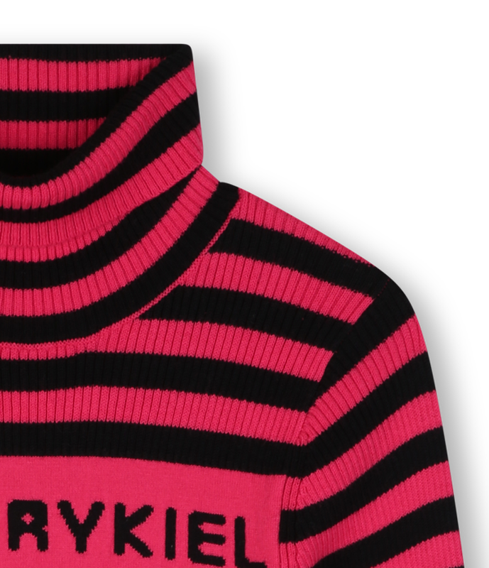 Maglione a collo alto lavorato a maglia SONIA RYKIEL 
                        BAMBINA