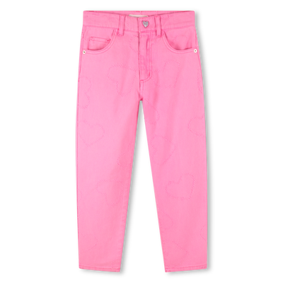 Pantaloni in twill con cuori BILLIEBLUSH BAMBINA