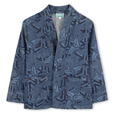 Giacca in denim stampata KENZO KIDS UNISEX
