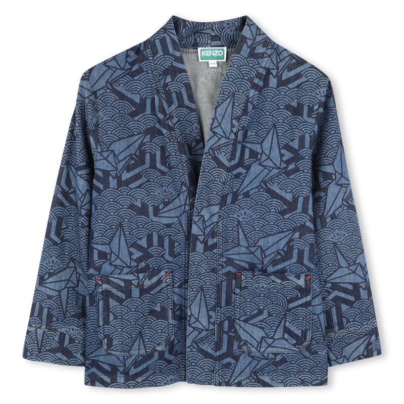 Giacca in denim stampata KENZO KIDS 
                        UNISEX