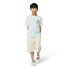 Bermuda tinta unita in cotone KENZO KIDS 
                    RAGAZZO