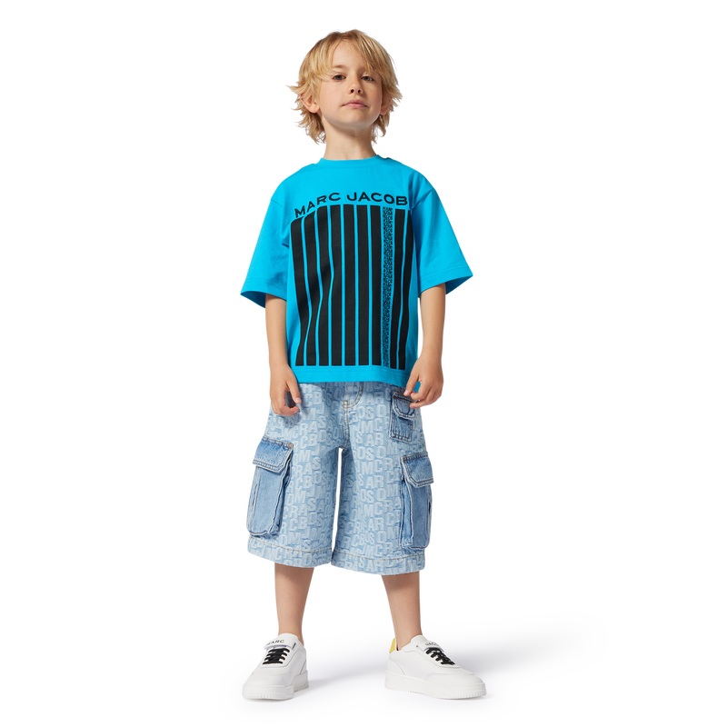 T-shirt bicolore in cotone MARC JACOBS 
                        RAGAZZO