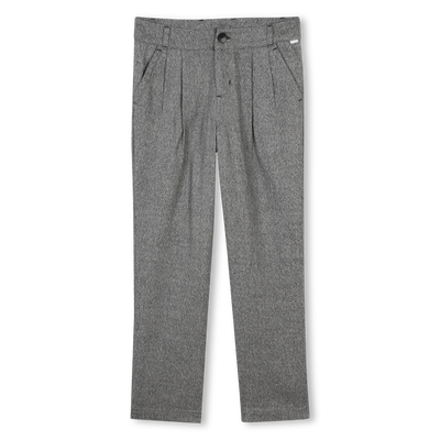 Pantaloni con pinces in cotone BOSS BAMBINA