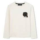T-shirt a maniche lunghe KARL LAGERFELD KIDS 
                    RAGAZZO