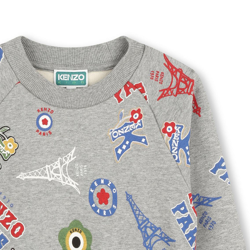 Felpa con stampa KENZO KIDS 
                        RAGAZZO