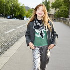 Giacca a righe con colletto fantasia ZADIG & VOLTAIRE 
                    BAMBINA