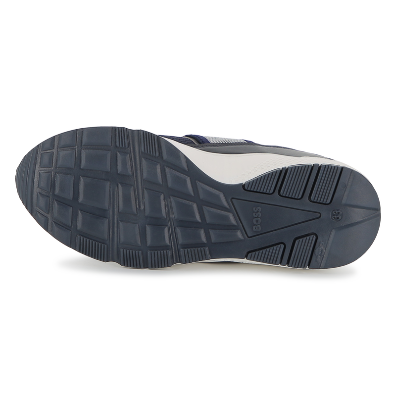 SNEAKERS IN PELLE DI VACCHETTA BOSS 
                        RAGAZZO