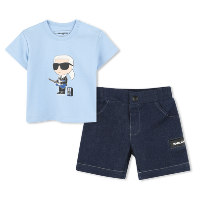 TEE SHIRT+SHORT KARL LAGERFELD KIDS RAGAZZO