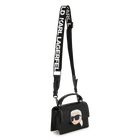Borsa a mano in tessuto spalmato a grana fine KARL LAGERFELD KIDS 
                    BAMBINA