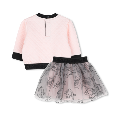 Completo felpa e gonna KARL LAGERFELD KIDS BAMBINA