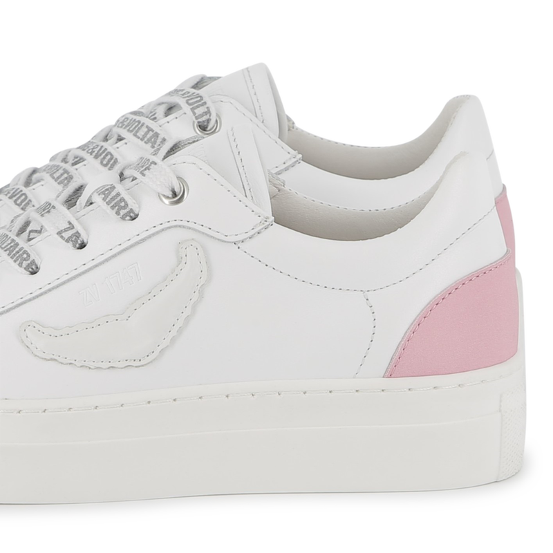 Sneakers in pelle con lacci