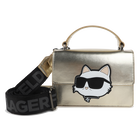 Borsa a mano in tessuto spalmato a grana fine KARL LAGERFELD KIDS 
                    BAMBINA