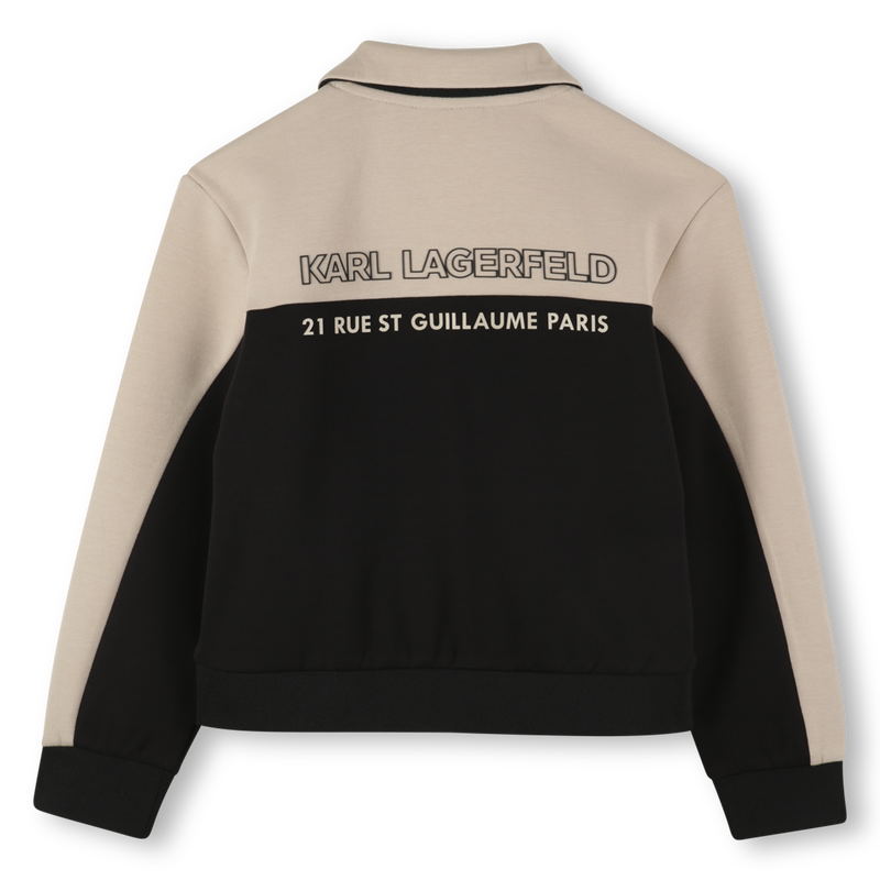 Cardigan bicolore KARL LAGERFELD KIDS 
                        RAGAZZO