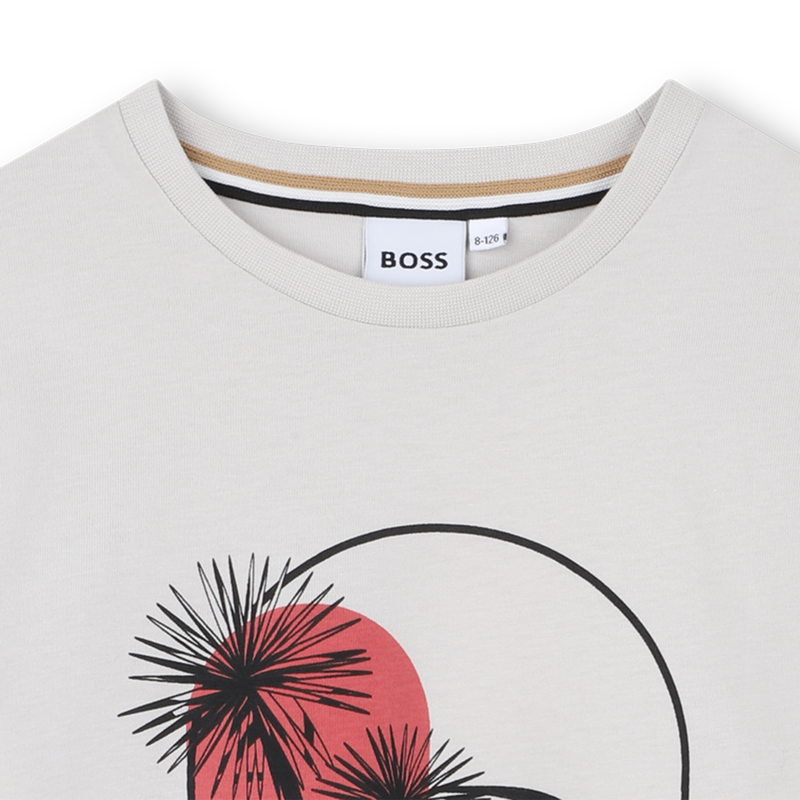 T-SHIRT A MANICHE CORTE BOSS 
                        RAGAZZO