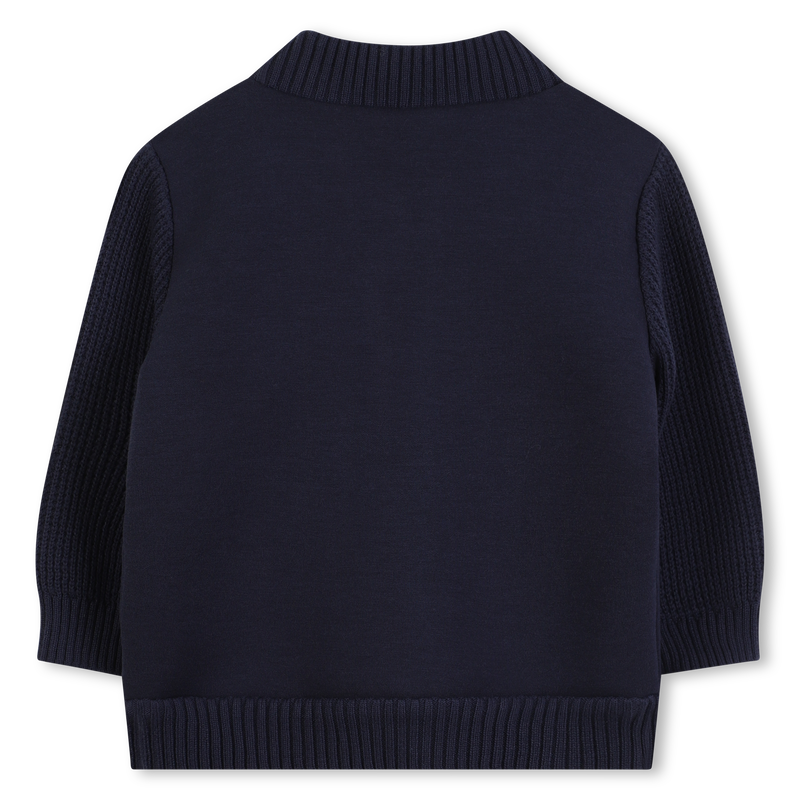 Cardigan con zip e maniche a contrasto TIMBERLAND 
                        RAGAZZO