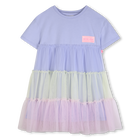Abito bi-materiale BILLIEBLUSH 
                    BAMBINA