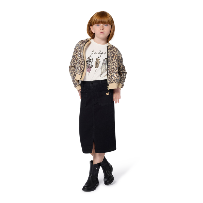 Gonna midi in denim SONIA RYKIEL 
                        BAMBINA