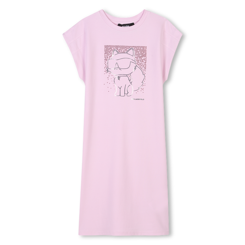 Vestito a maniche corte KARL LAGERFELD KIDS 
                        BAMBINA