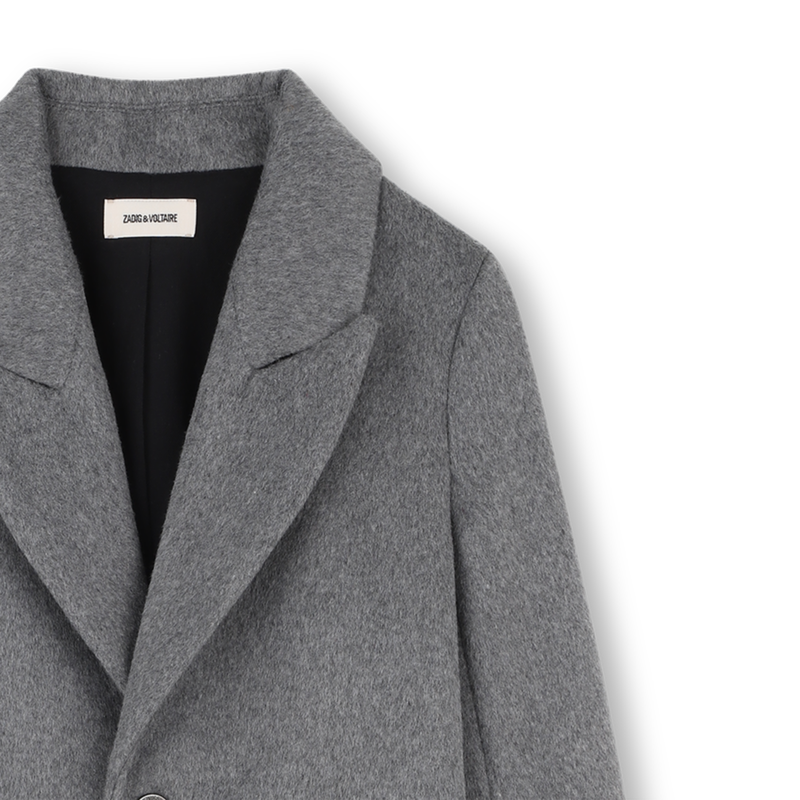 Cappotto lungo dal taglio dritto ZADIG & VOLTAIRE 
                        BAMBINA