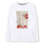 T-shirt a maniche lunghe, BIANCO BIANCO, hi-res